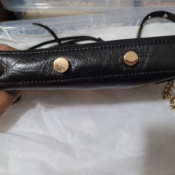 Black Leather Crossbody Bag - Picture 5 of 7